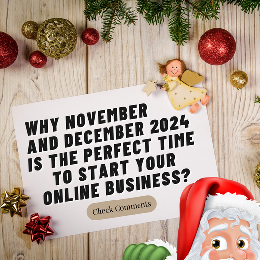 Why November and December 2024 Are the Perfect Time to Start Your Online Business?