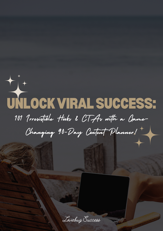 Unlock Viral Success: 101 Irresistible Hooks & CTAs with a Game-Changing 90-Day Content Planner with MRR